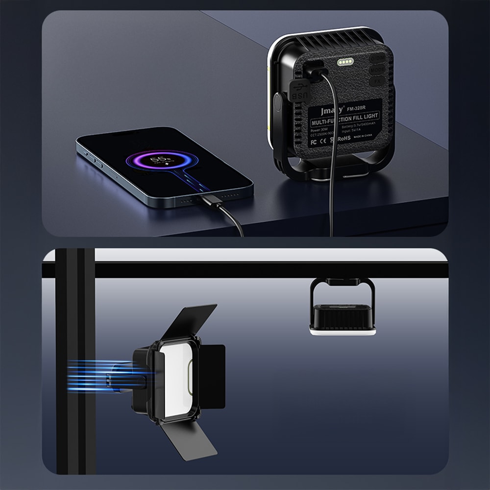 Jmary FM-328RGB Ayarlanabilir Ayaklı Askı Aparatlı LED Panel Aydınlatma Işığı 30W