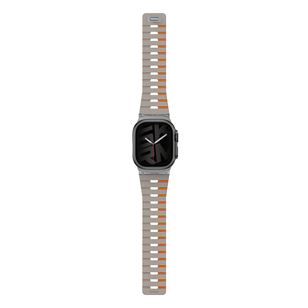 Apple Watch Ultra 49mm Skinarma Gemini Serisi TPU Magnetik Silikon Kordon