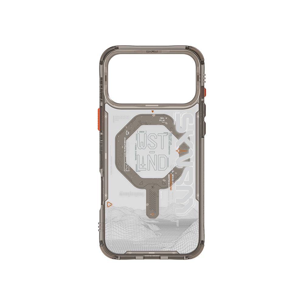 Apple iPhone 17 Pro Max Kılıf M-safe Şarj Özellikli Yazı Desenli Airbag Tasarımlı Skinarma Sonix Kapak