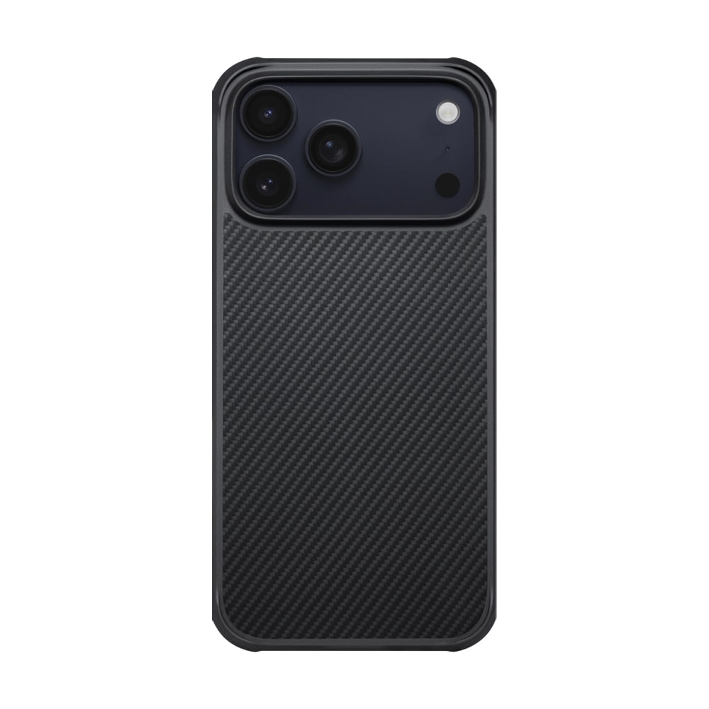 Apple iPhone 17 Pro Kılıf M-safe Şarj Özellikli Pitaka Aramid Pro Guard Serisi Black-Gray Kapak image