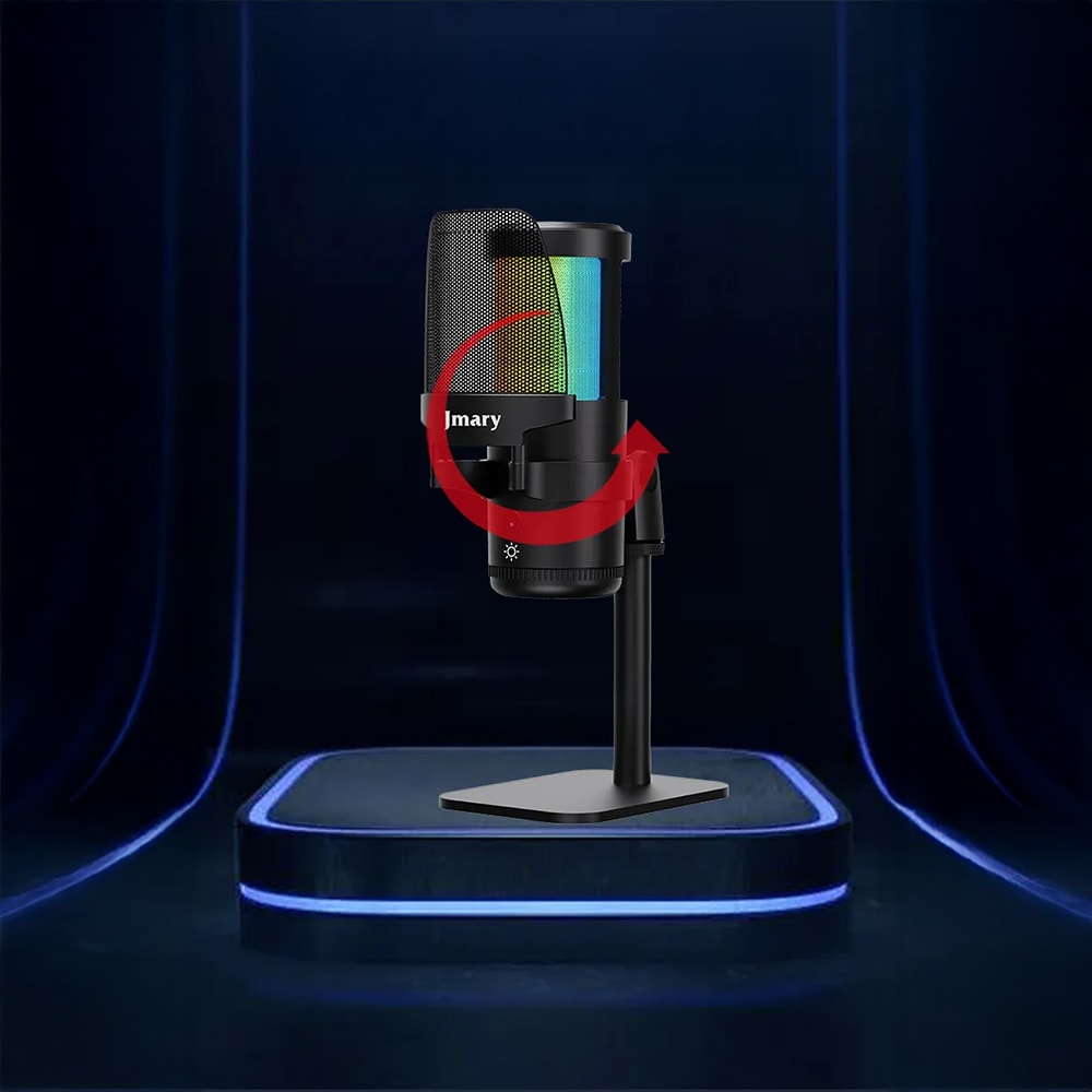 Jmary MC-PW13 Ayrılabilen Pop Filtreli Gürültü Önleyici 360° Dönebilen Tak Çalıştır USB Mikrofon