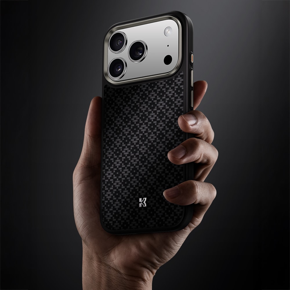 Apple iPhone 17 Pro Max Kılıf M-Safe Şarj Özellikli Benks ArmorPro ArmorGrid Serisi Kevlar Kapak