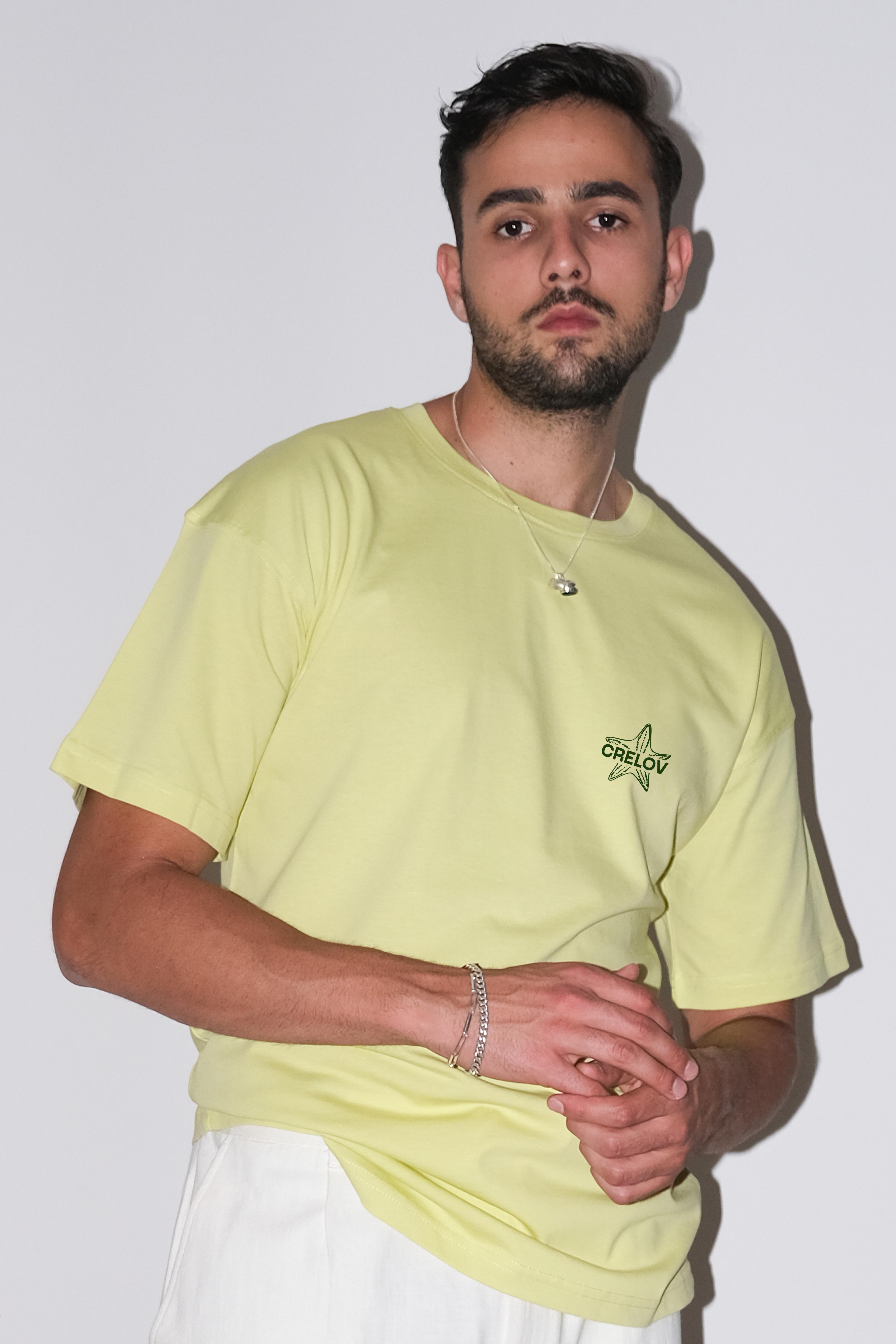 Erkek Salty Summer Lime Oversize T-shirt