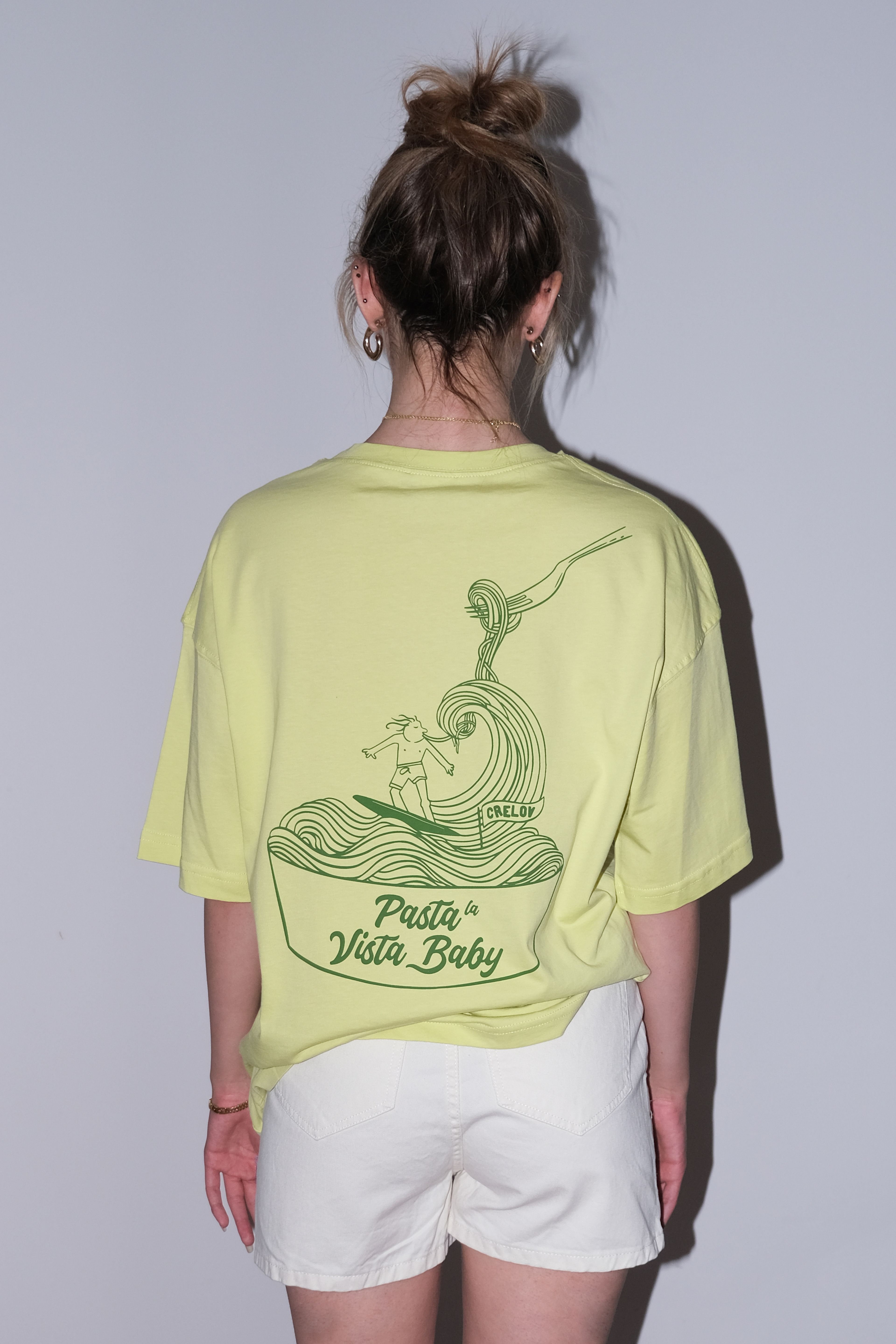 Kadın Pasta La Vista Baby Lime Oversize T-shirt