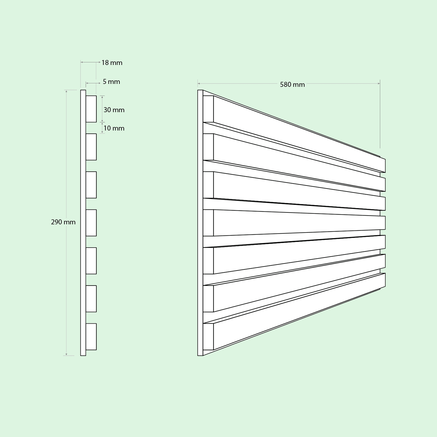 DLP-102 AHŞAP GÖRÜNÜMLÜ AKUSTİK PANEL