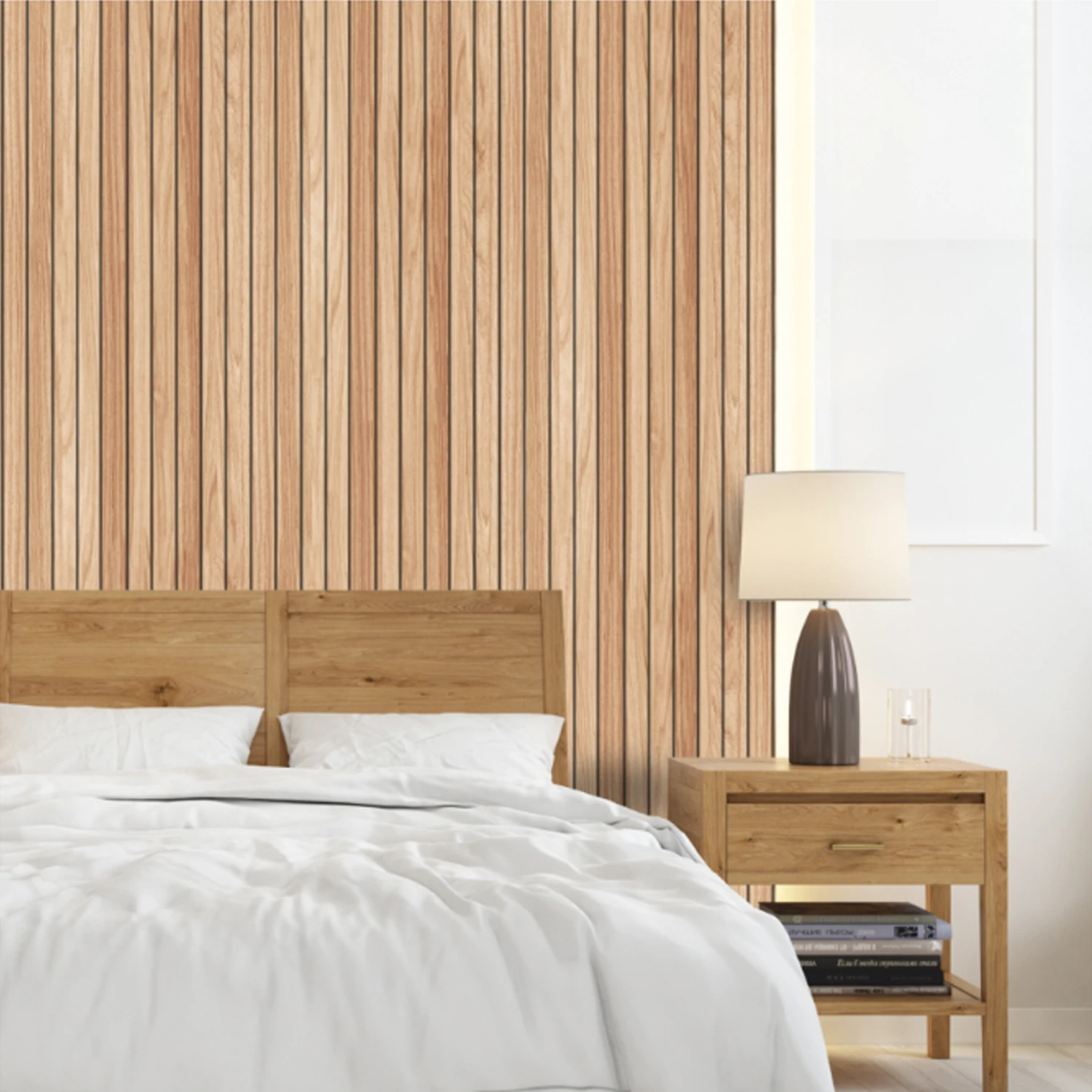 911-303 Ahşap Görünümlü Strafor Duvar Paneli