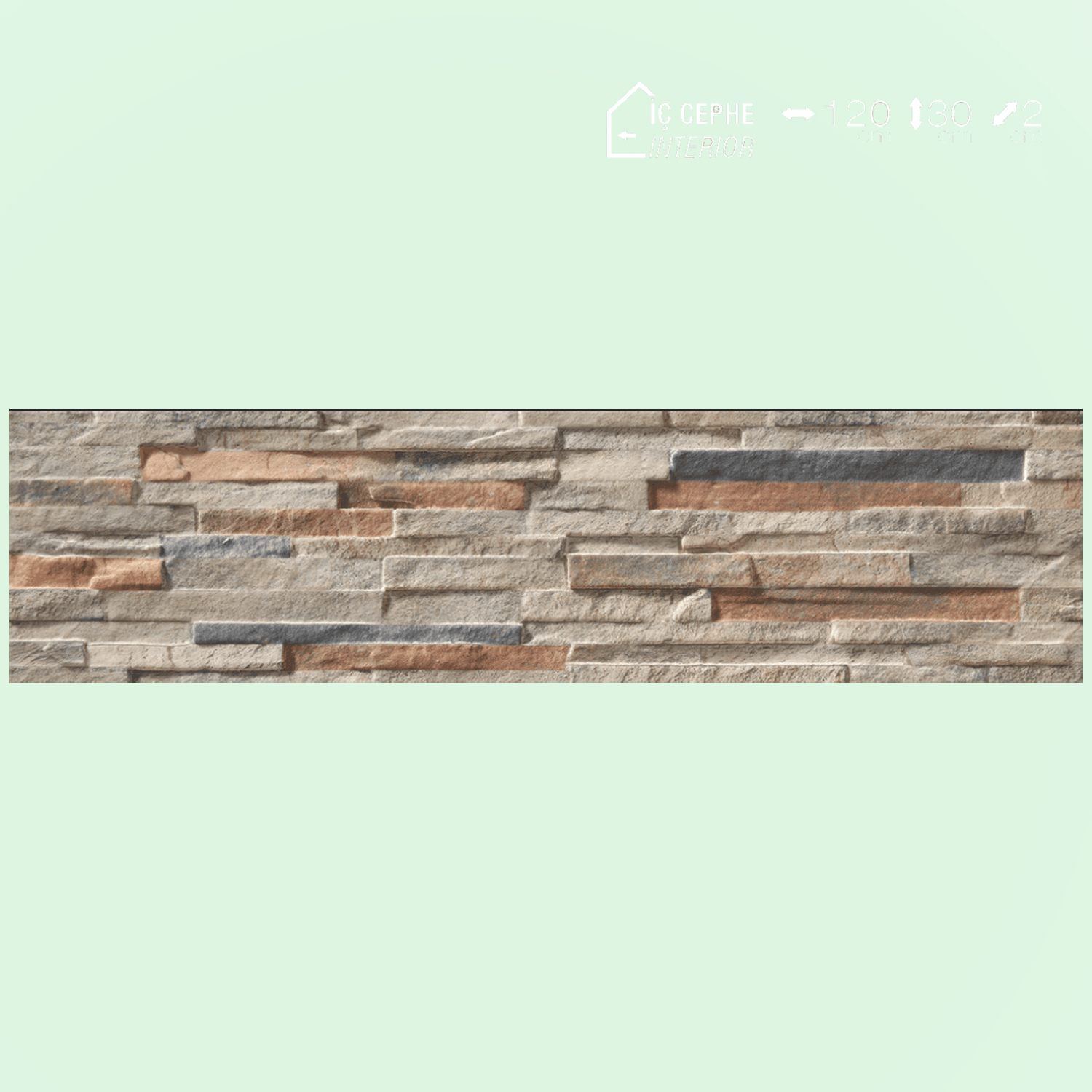 656-2009 Decorline Kırık Taş Desenli Duvar Paneli