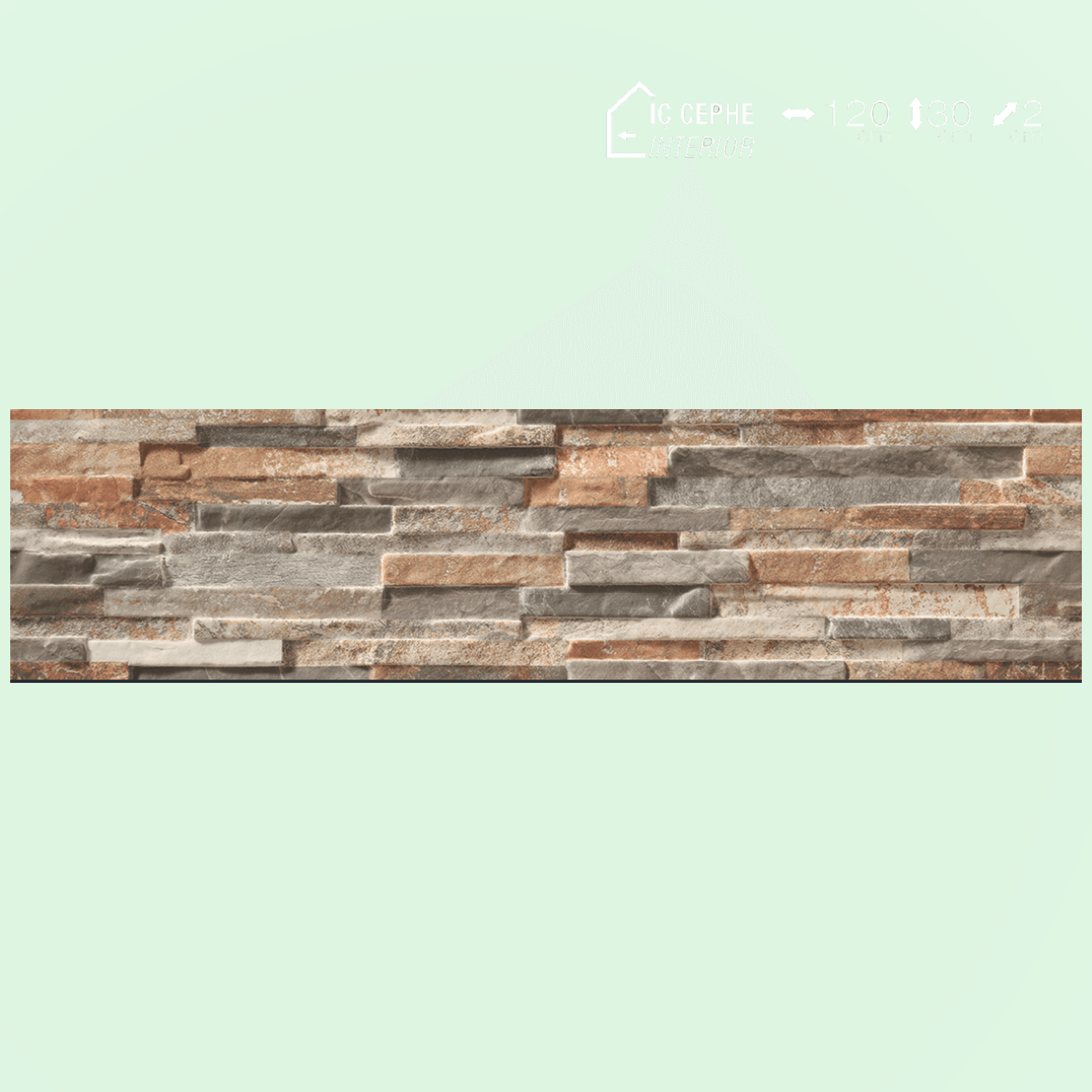 656-2008 Decorline Kırık Taş Desenli Duvar Paneli