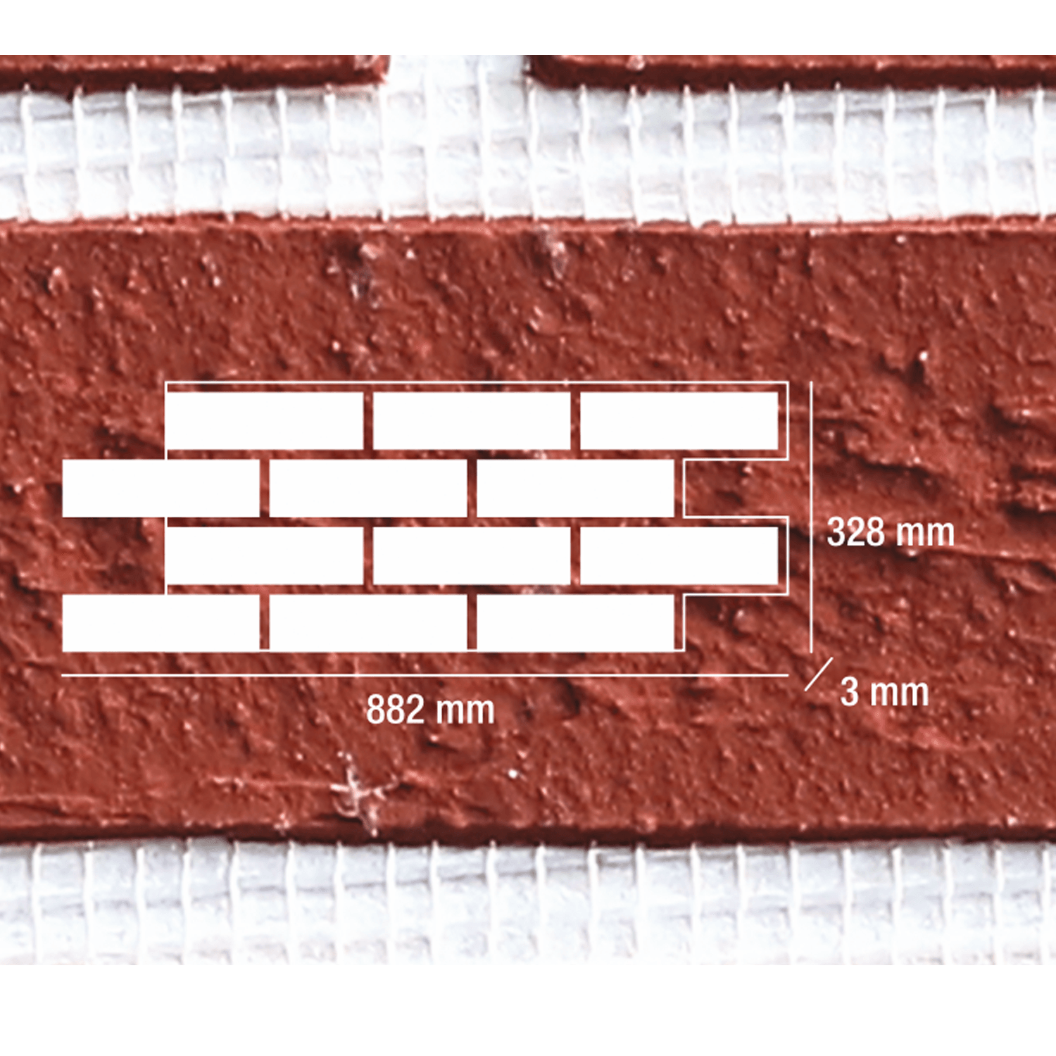 M-RUSTIC-115-HD Esnek Tuğla Duvar Paneli -Mesh- Flexolith