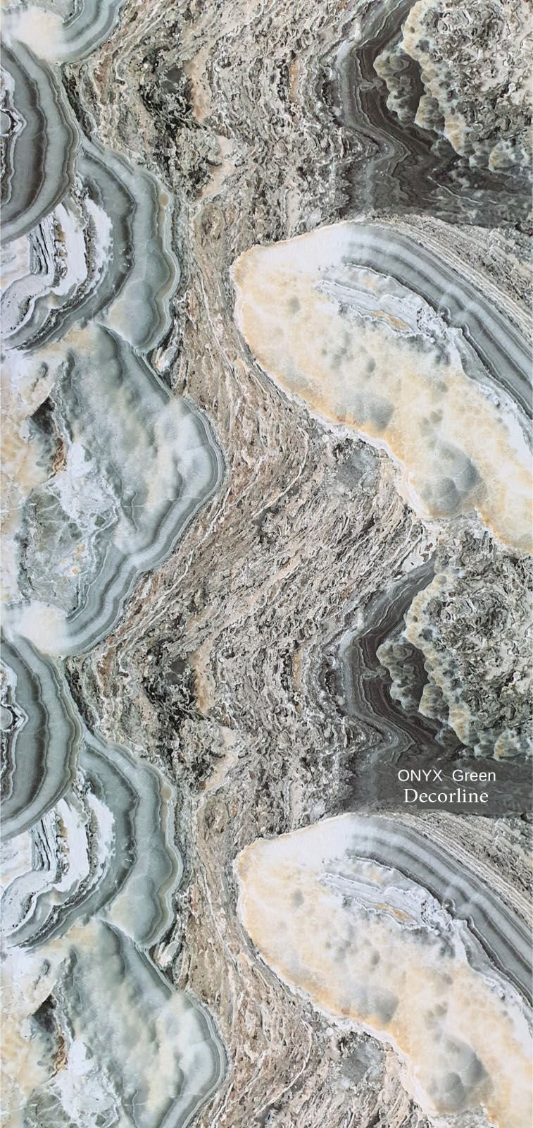 PPVC-0121 ONYX GREEN DECORLINE STONE 122*244