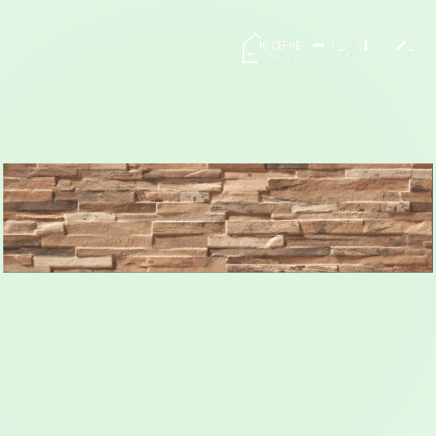 656-2010 Decorline Kırık Taş Desenli Duvar Paneli