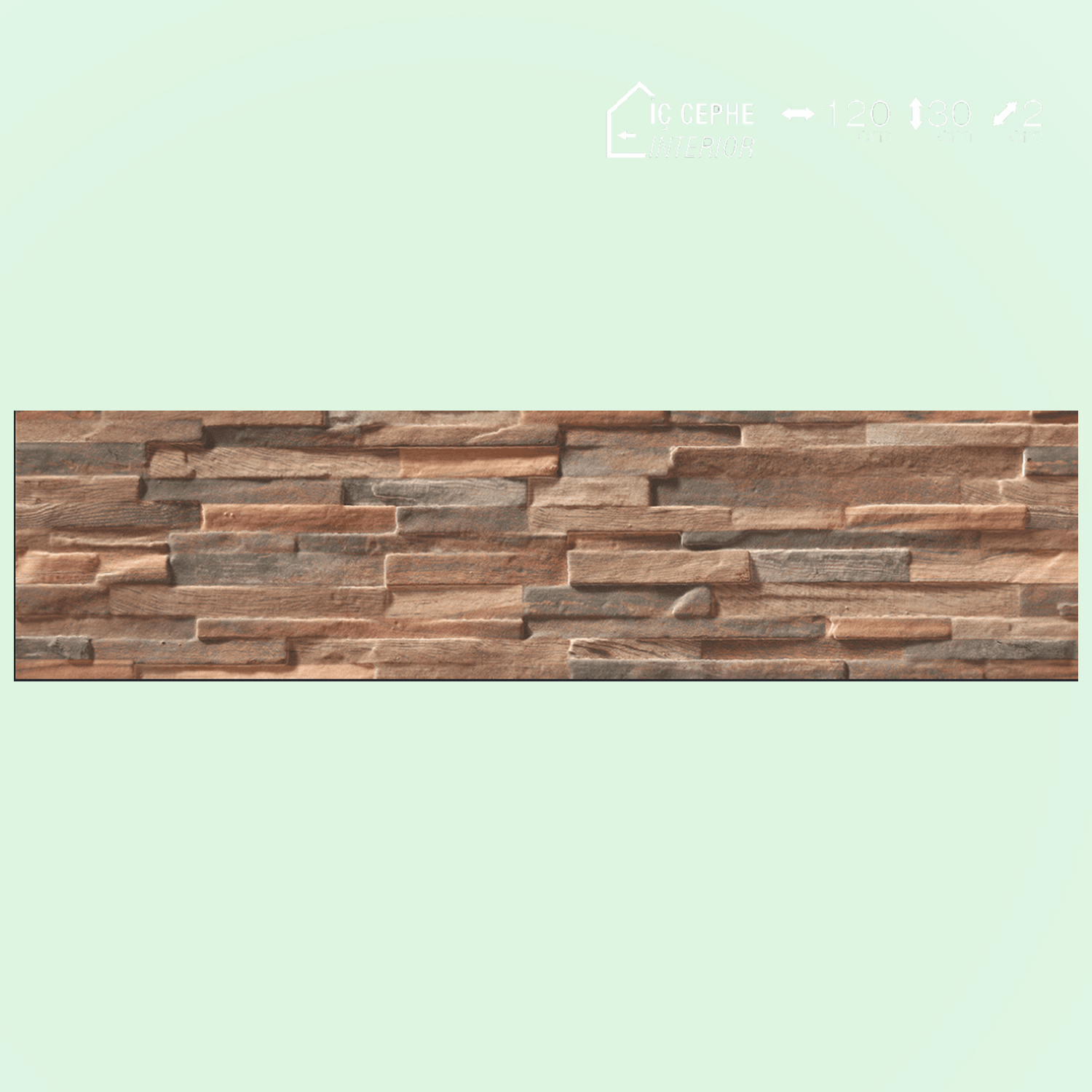 656-2006 Decorline Kırık Taş Desenli Duvar Paneli