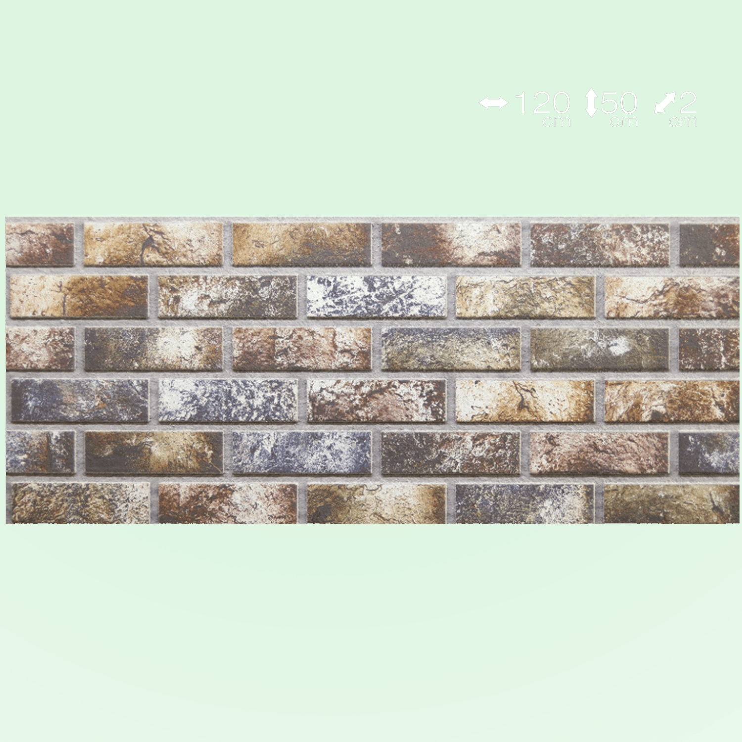 653-207	Decorline İnce Tuğla Desen Duvar Paneli