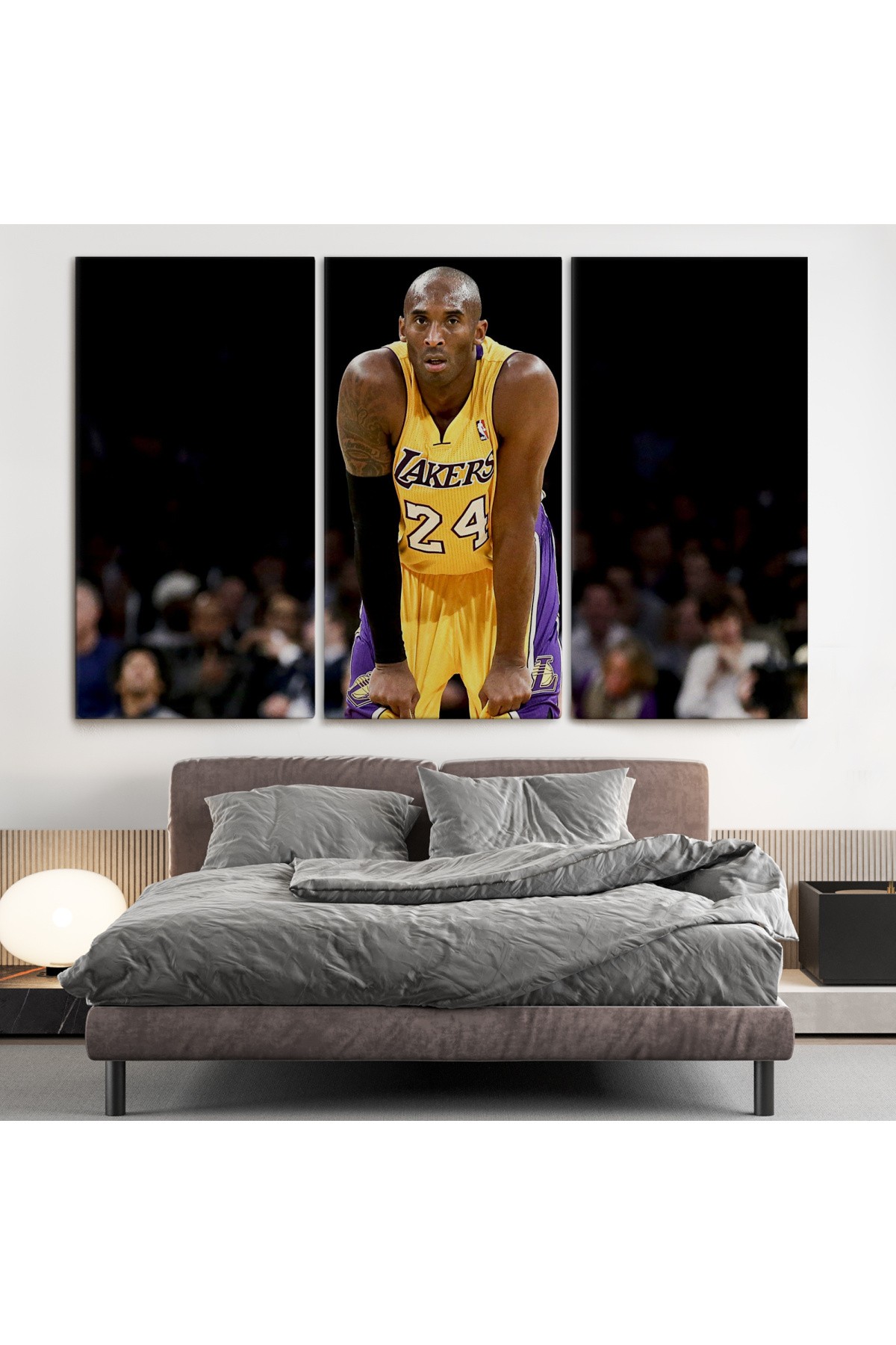 Kobe Bryant Los Angeles Lakers Kanvas Tablo / Black Mamba ( TEK PARÇA )