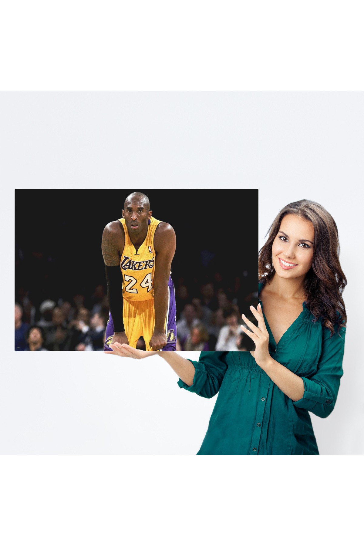 Kobe Bryant Los Angeles Lakers Kanvas Tablo / Black Mamba ( TEK PARÇA )