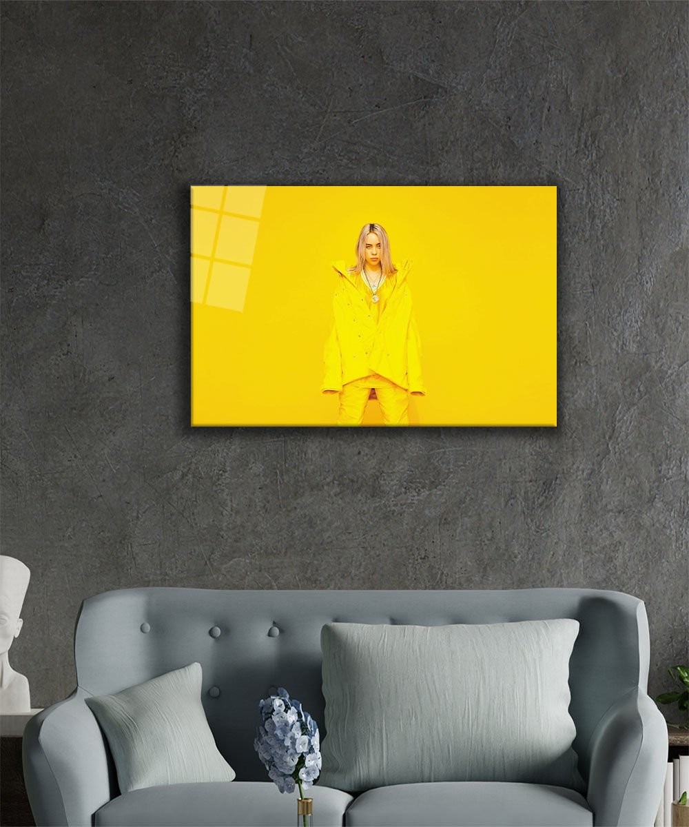 Sarı Enerjisi Cam Tablo 4mm Dayanıklı Temperli Cam,