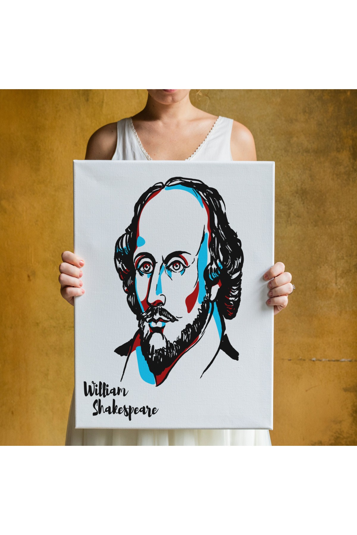 William Shakespeare Dekoratif Kanvas Tablo