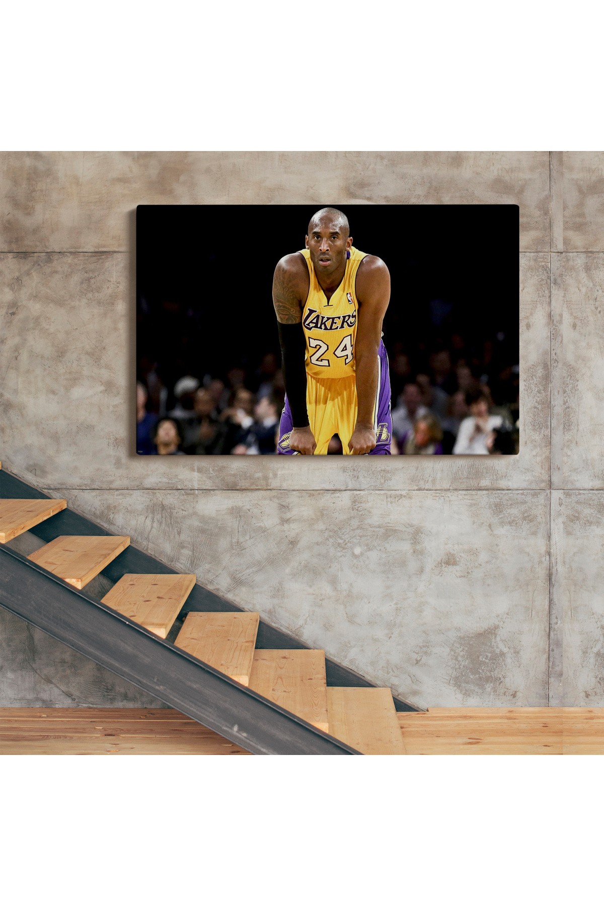 Kobe Bryant Los Angeles Lakers Kanvas Tablo / Black Mamba ( TEK PARÇA )