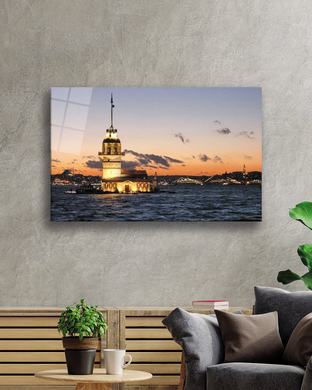 İstanbul Gün Batımı Kız Kulesi Manzarası