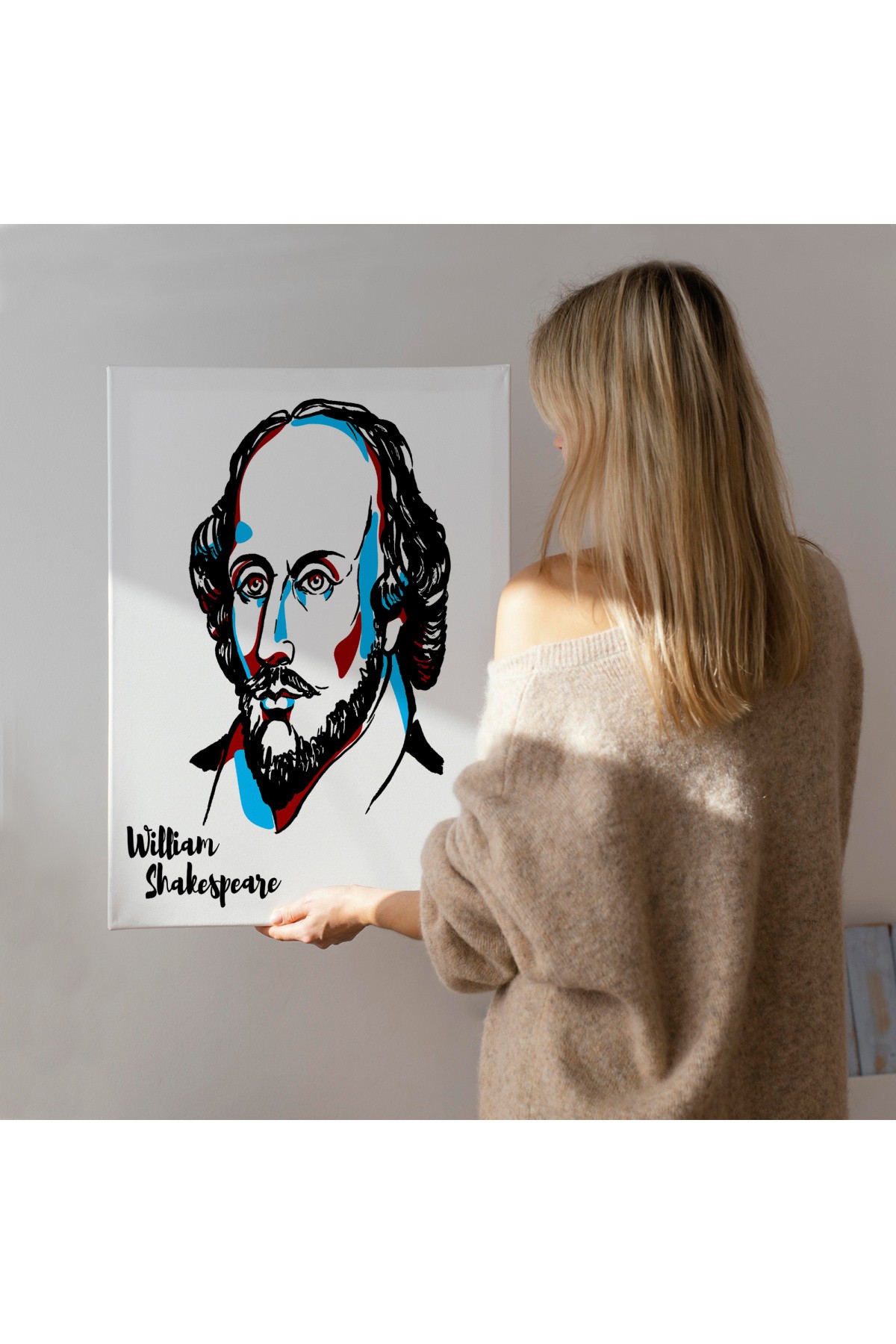 William Shakespeare Dekoratif Kanvas Tablo