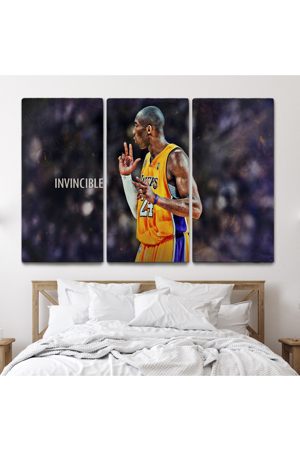 Kobe Bryant Invincible Black Mamba Kanvas Tablo ( TEK PARÇA   )