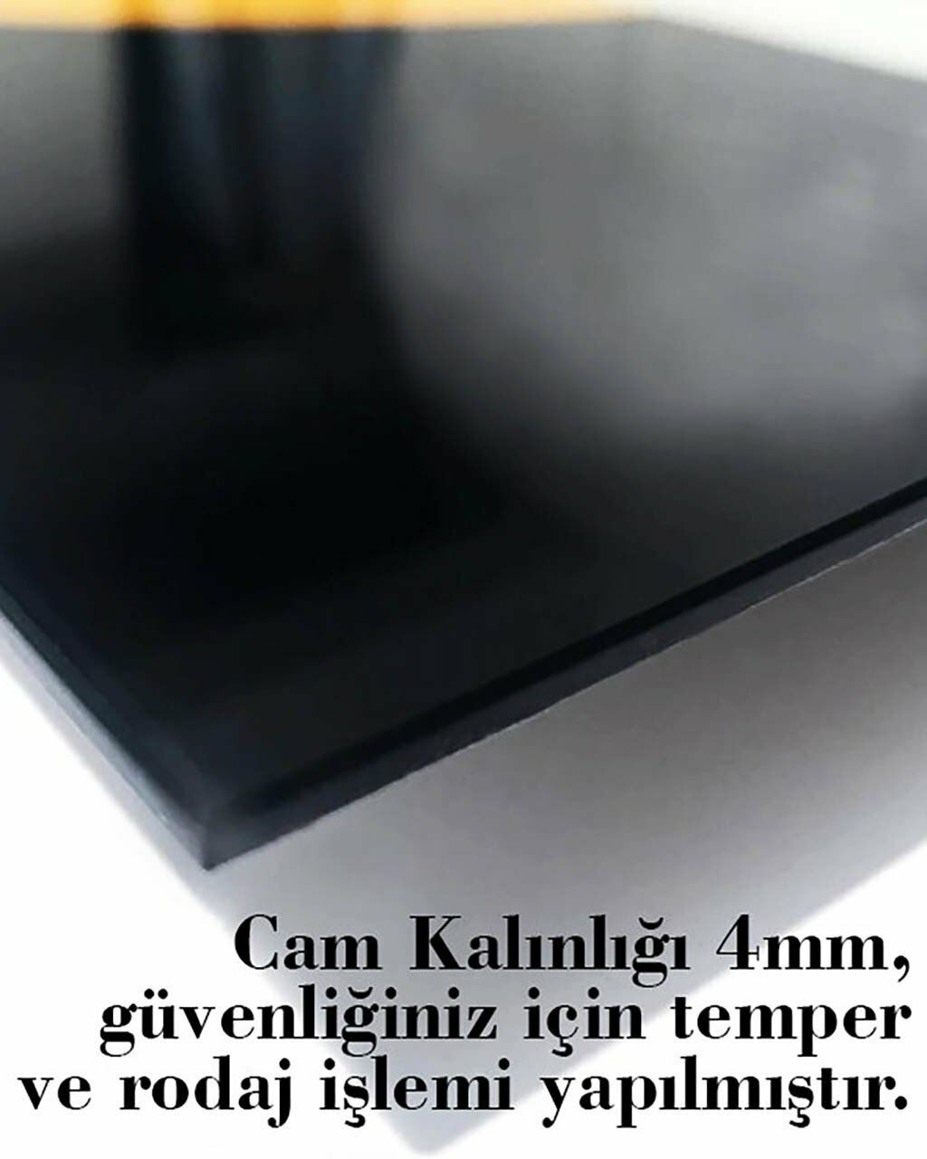 Çiçekli Sokak Cam Tablo 4mm Dayanıklı Temperli Cam