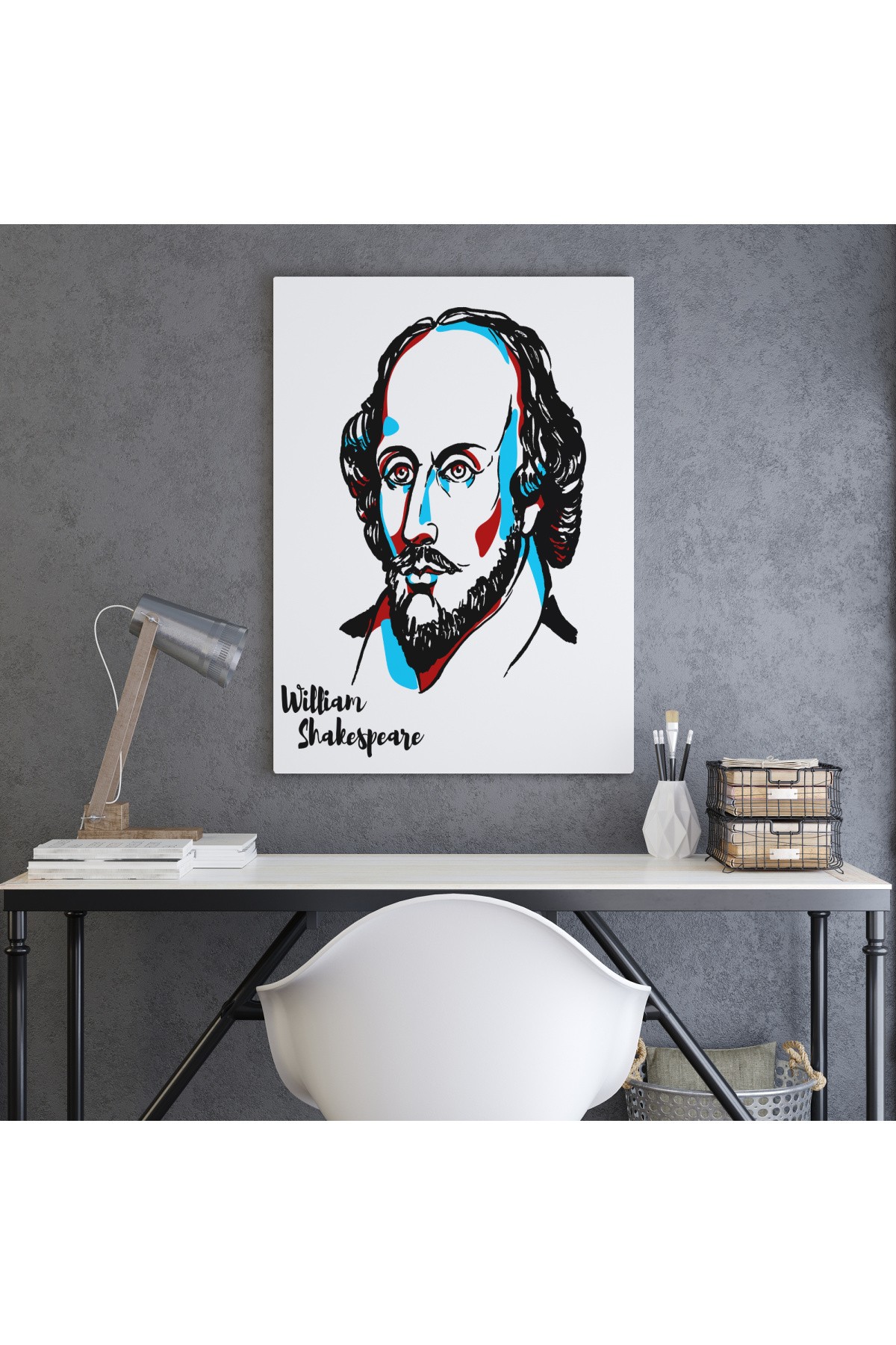 William Shakespeare Dekoratif Kanvas Tablo