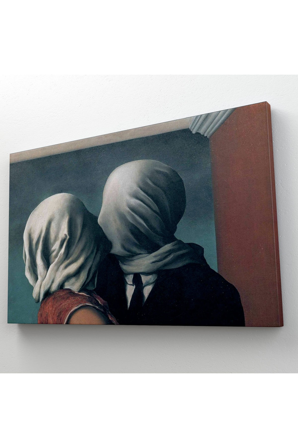 Rene Magritte The Lovers Tablosu ( TEK PARÇA )