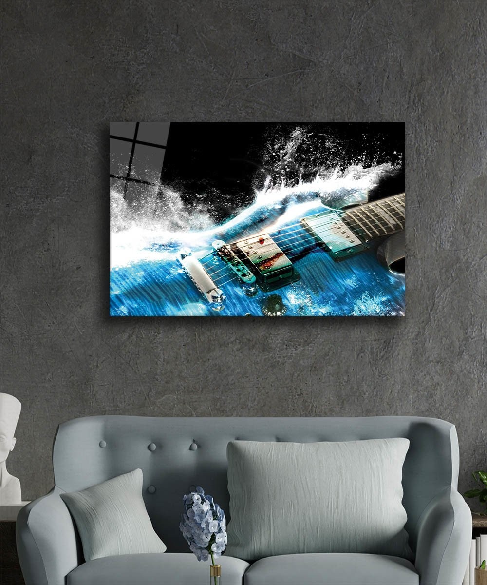 İllüstrasyon-13 Cam Tablo 4mm Dayanıklı Temperli Cam, Illustration Art Glass Wall Decor