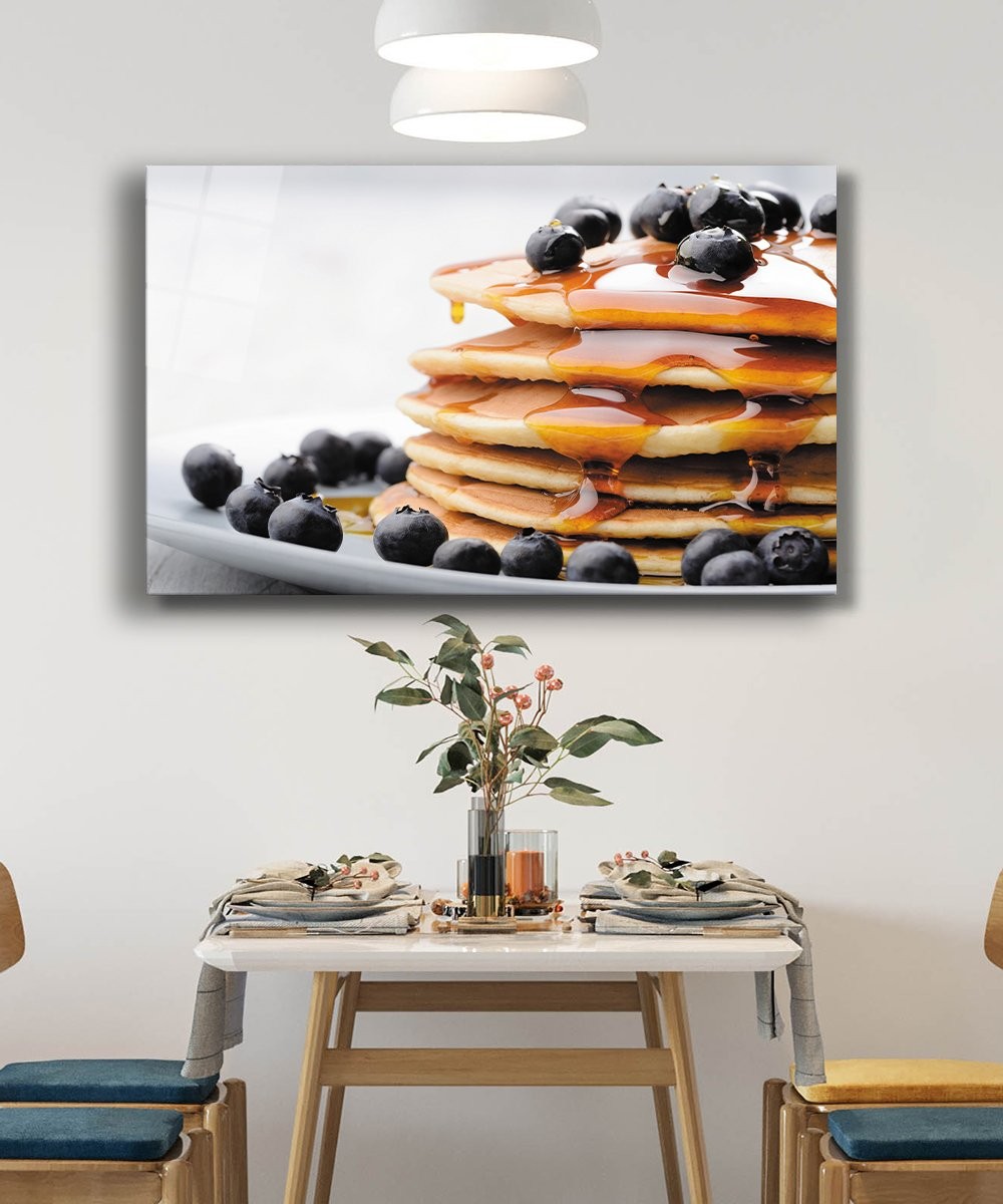 Waffle Cam Tablo  4mm Dayanıklı Temperli Cam