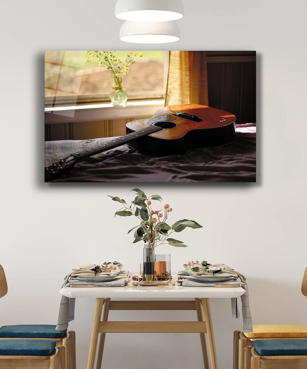 Gitar Cam Tablo 4mm Dayanıklı Temperli Cam