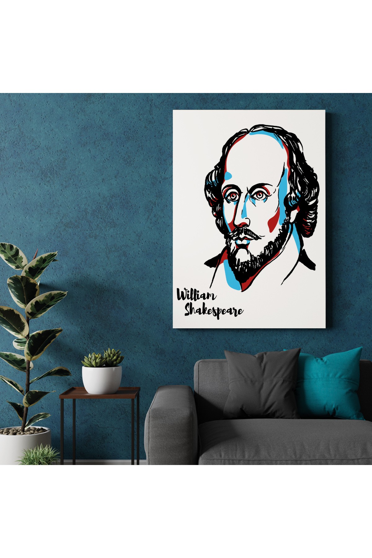 William Shakespeare Dekoratif Kanvas Tablo