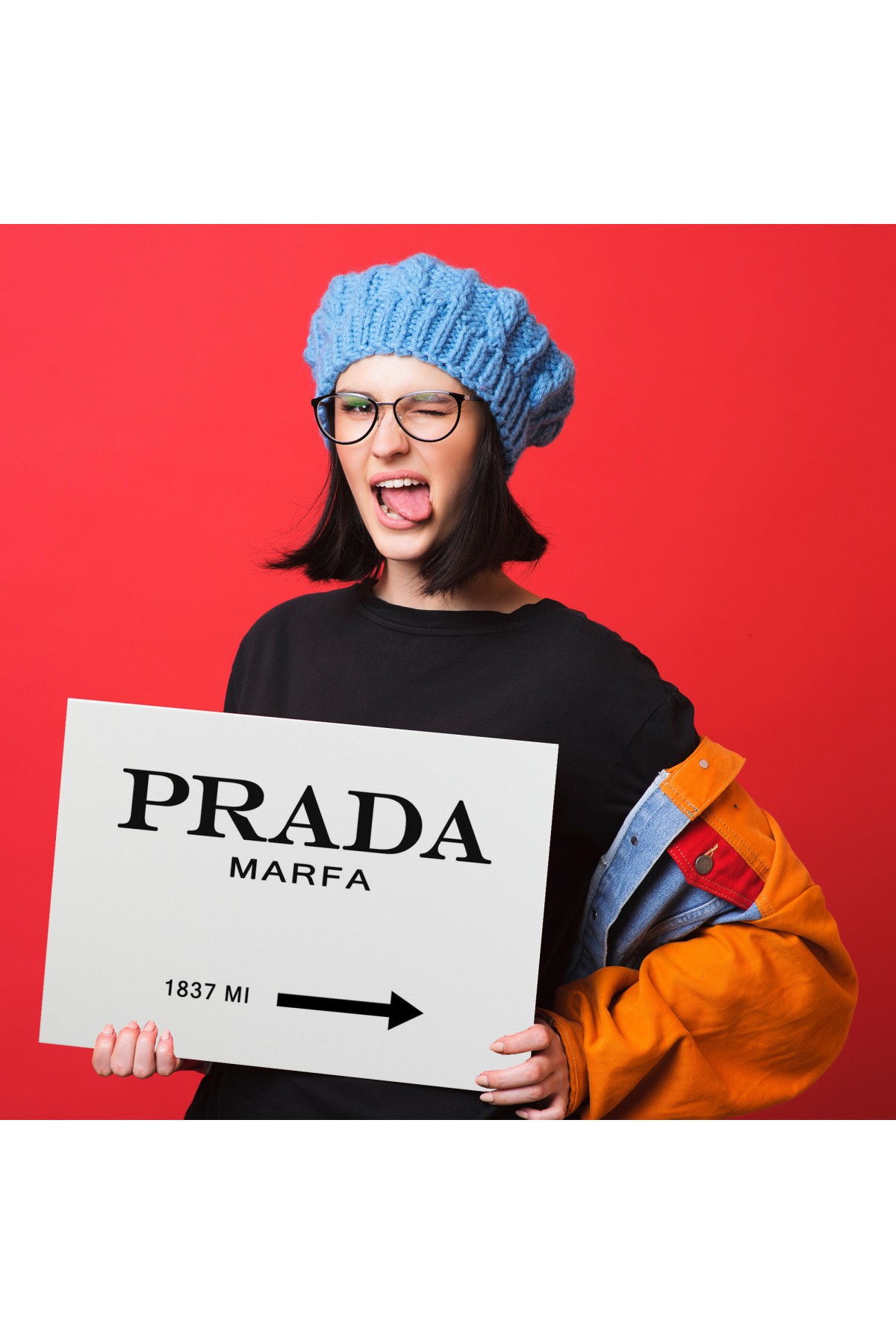 Prada Marfa Kanvas Tablo ( TEK PARÇA )