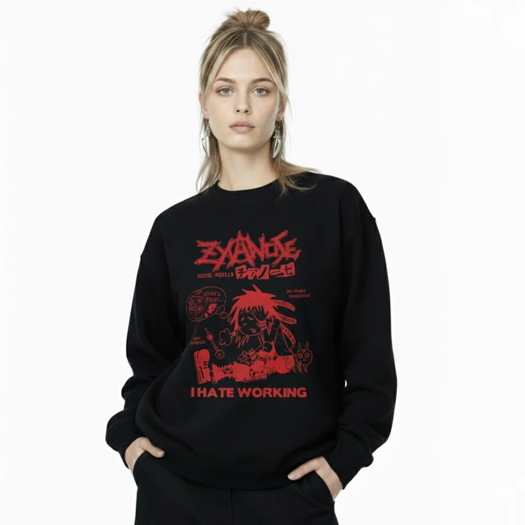 I Hate Working Oversize Sweatshirt