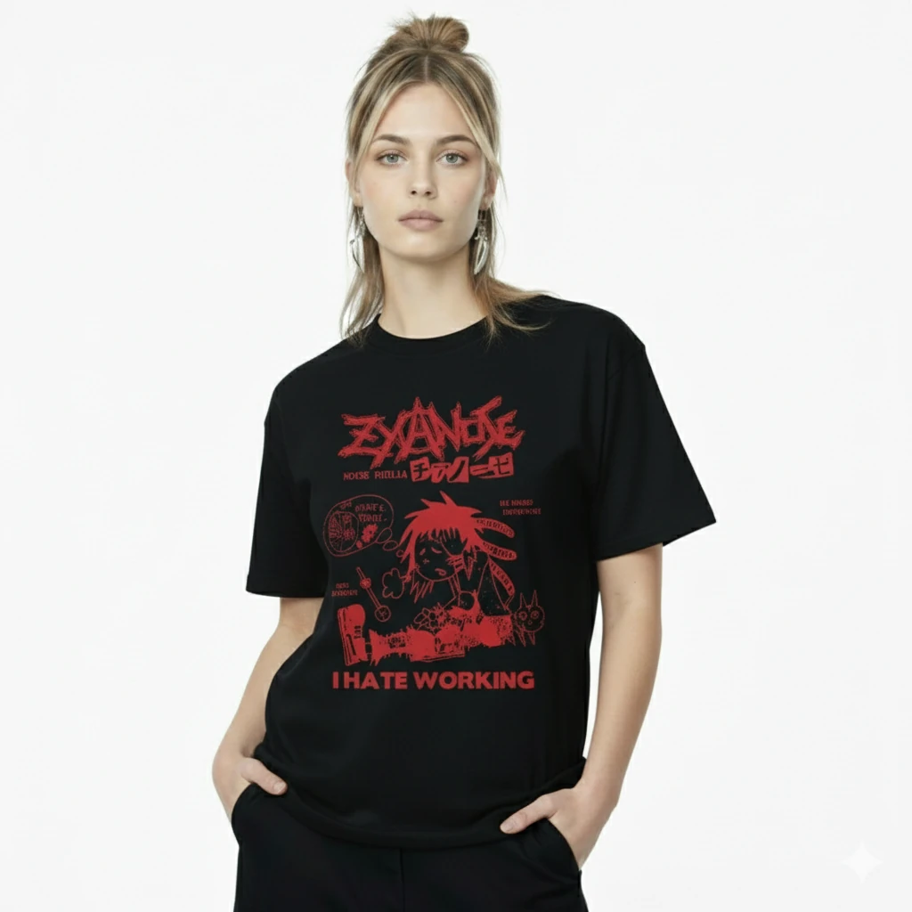 I Hate Working Oversize Tee