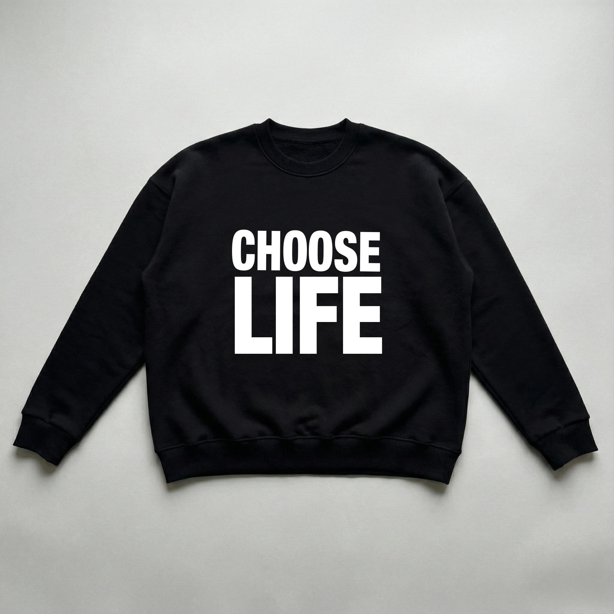 CHOOSE LIFE SWEAT - Beyaz