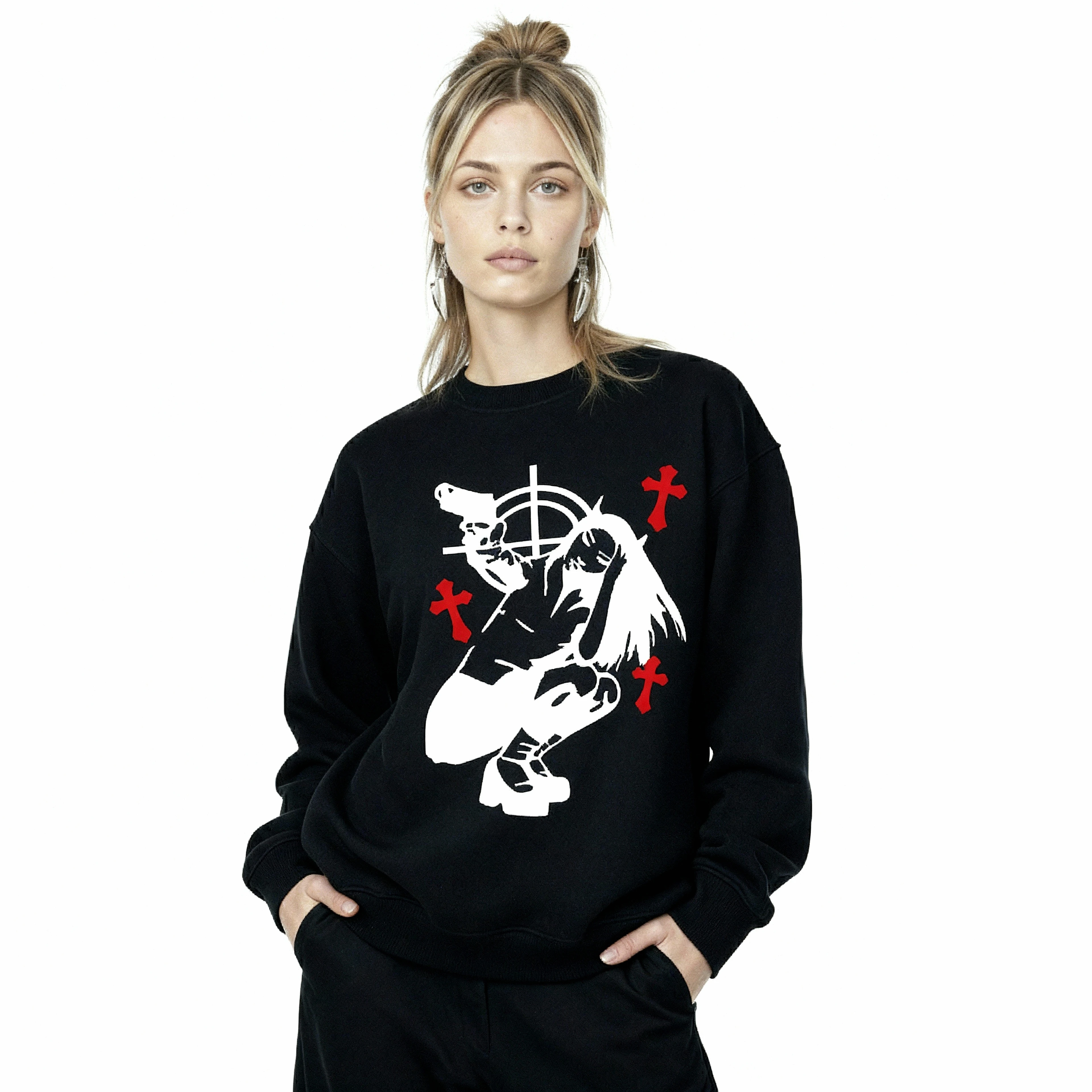 Anarchy Angel Oversize Sweatshirt