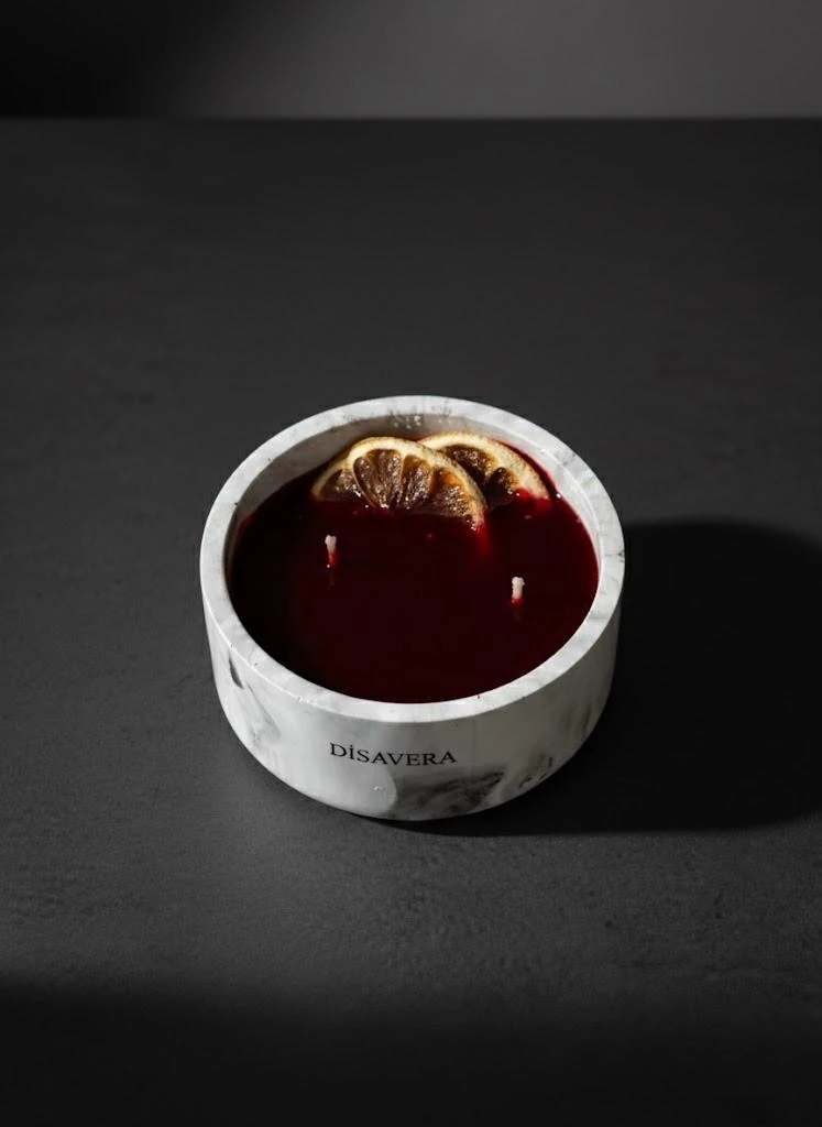 Dekoratif Japon kirazı Kokulu Beton Mum