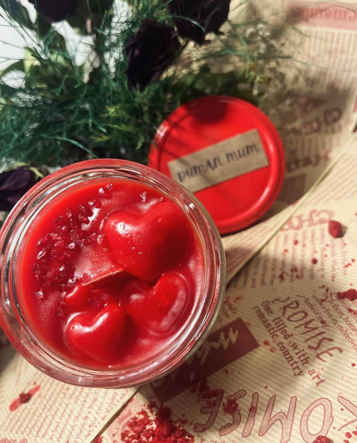 Dekoratif Kokulu Velvet Kavanoz Mum