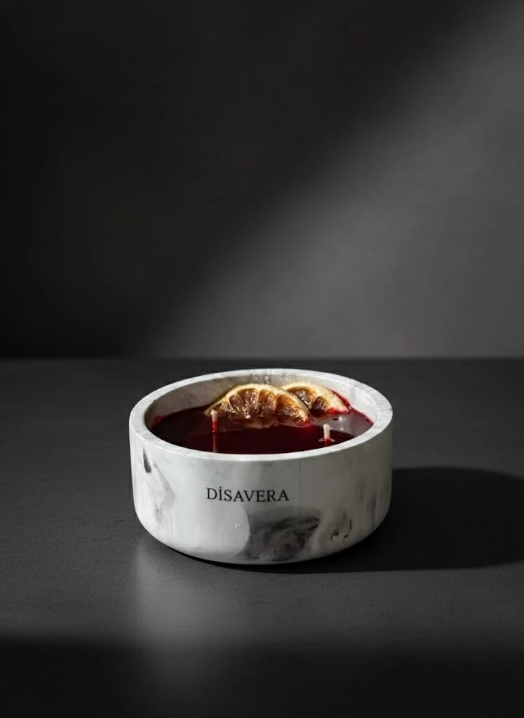 Dekoratif Japon kirazı Kokulu Beton Mum