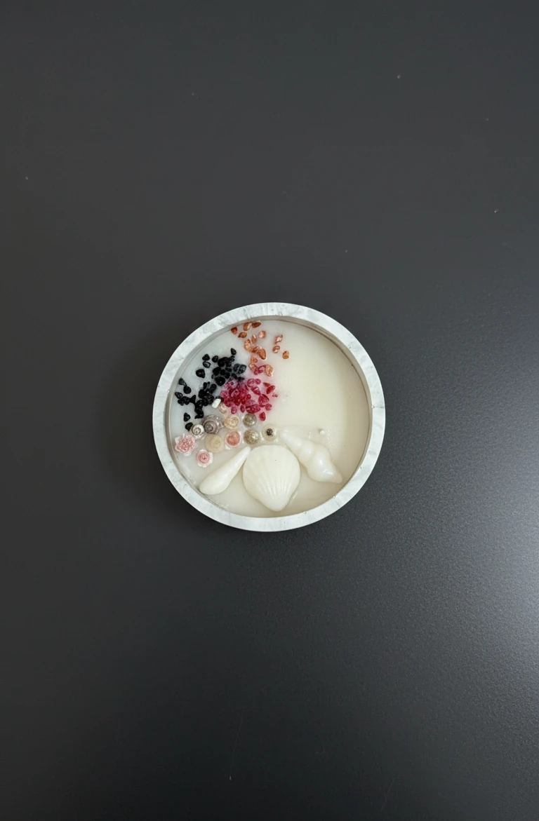 Dekoratif Yağmur Ormanları Kokulu Beton Mum