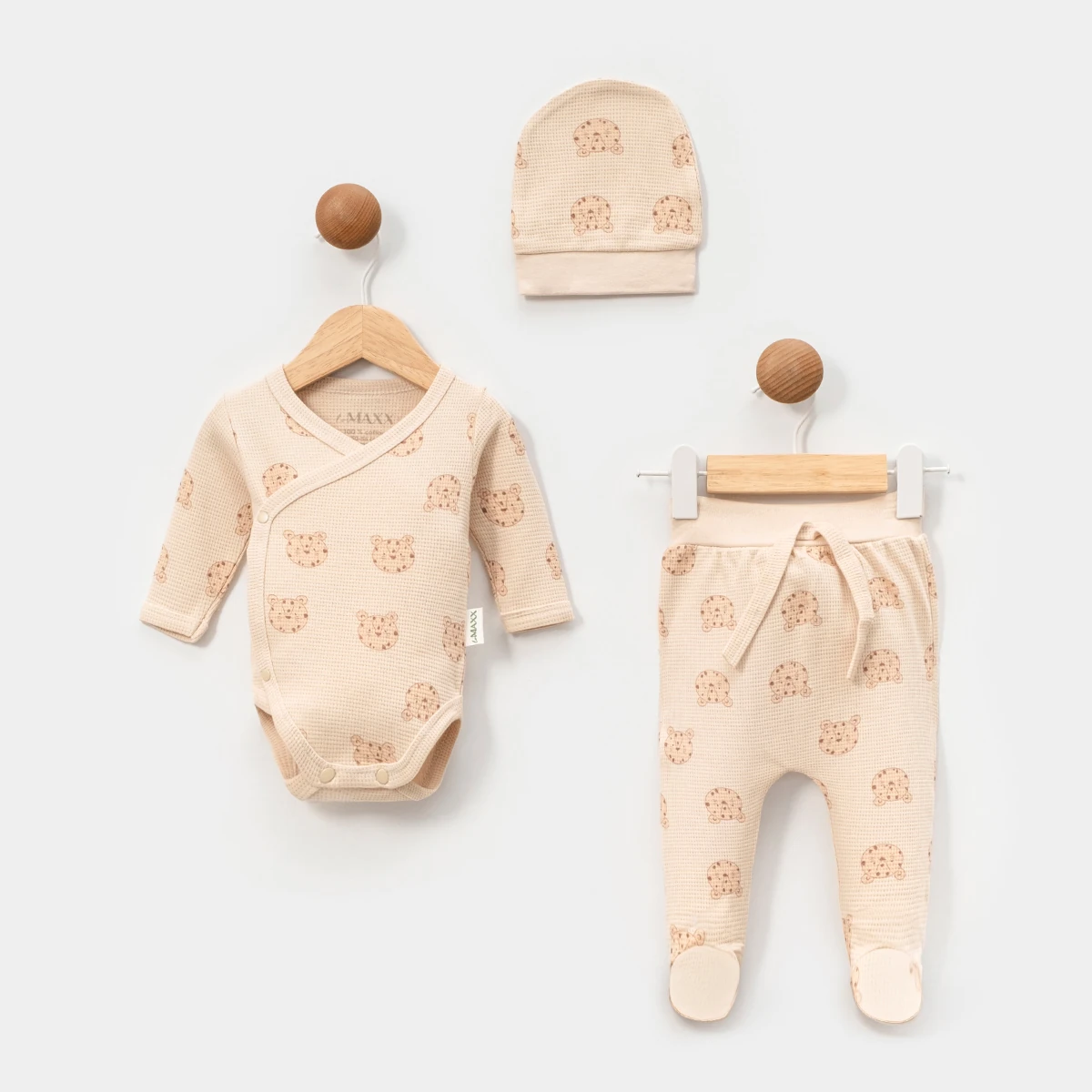 LOVEMAXX ERKEK 3-6-9 AY KAPLAN WAFFLE 3LÜ TAKIM