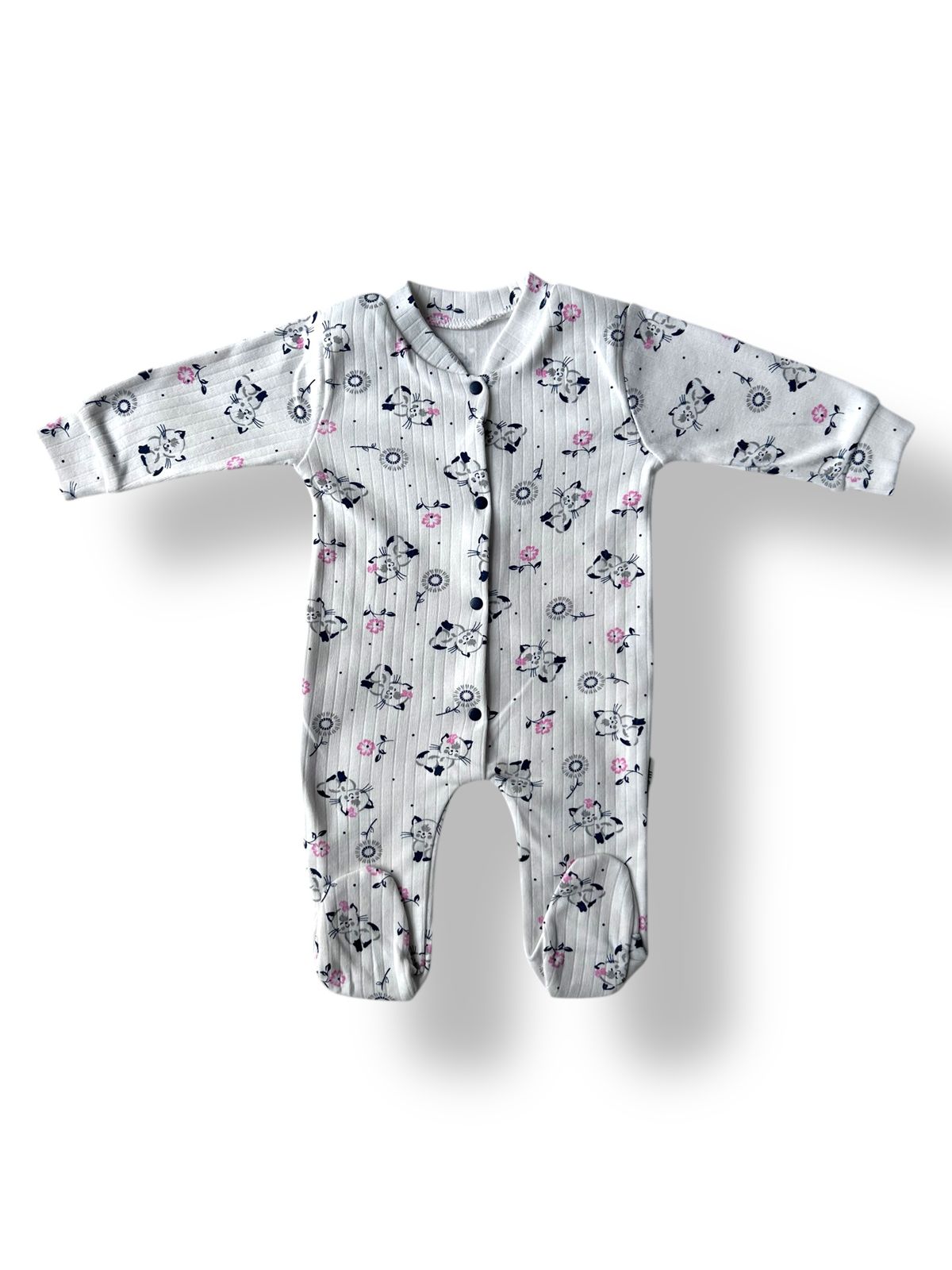 BEBEDİNO-BEBEK TULUM PATİKLİ-%100 PAMUK