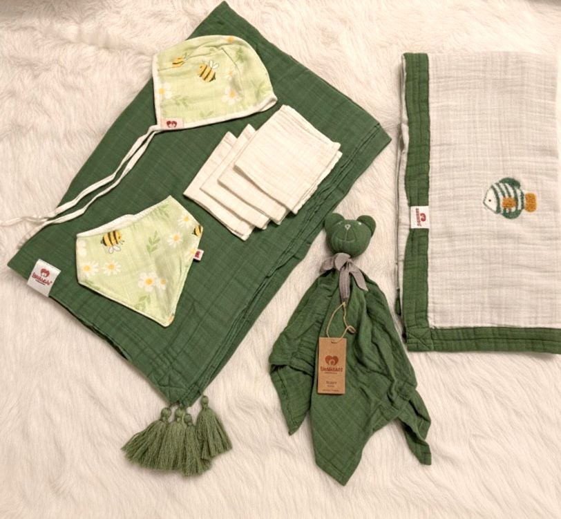 BEBEROTTI-UNISEX-0-12-AY-MUSLIN-BEBEK-HEDIYE-SETI