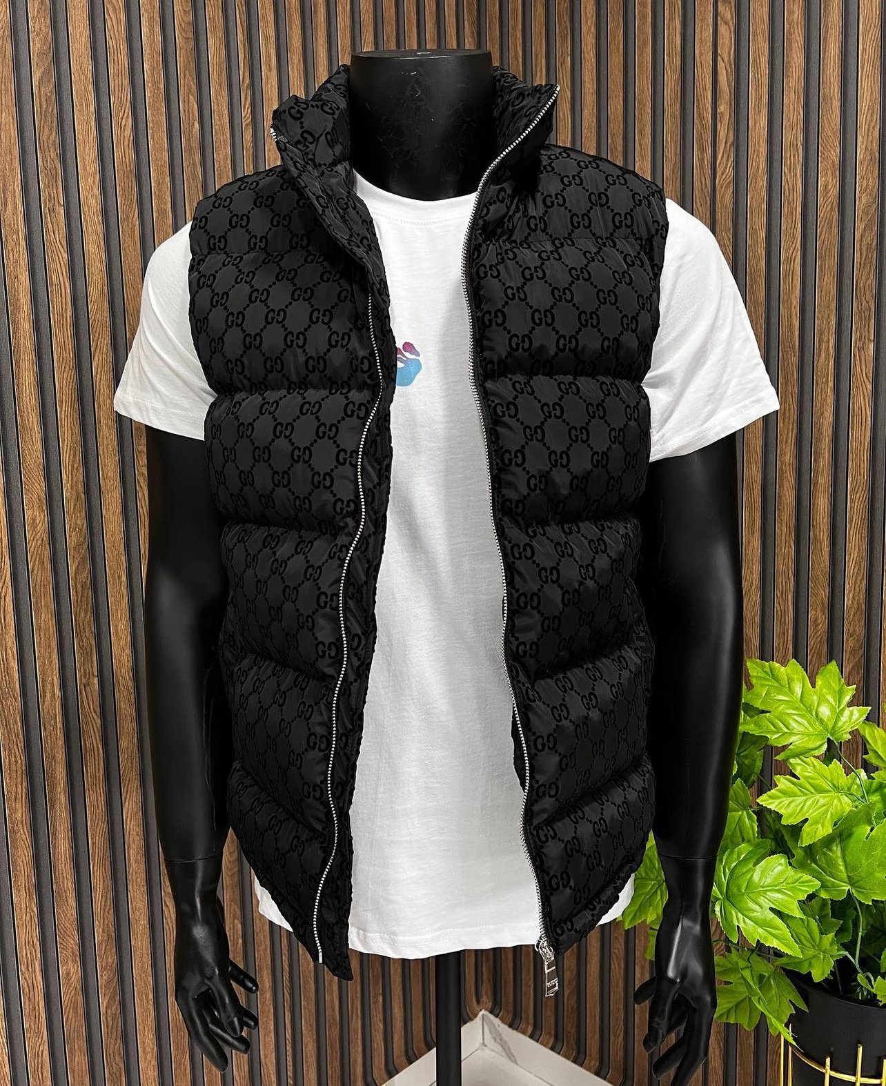 Highest Quality Letter Design Black Vest, Luxury Vest for Men , Fashion Vests