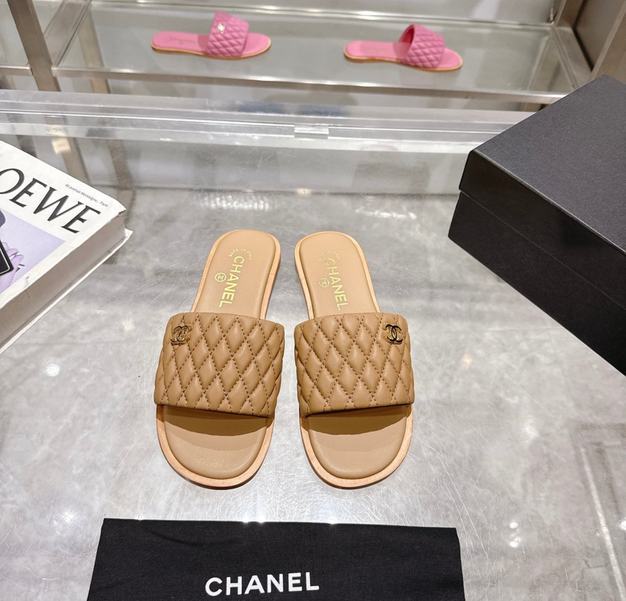 A+++ Quality Luxury Designer Leather Sandals - Brown