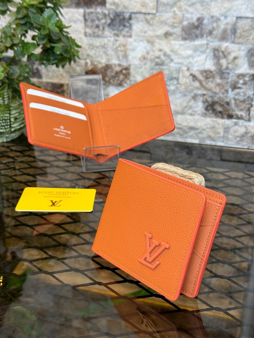 Highest Quality Luxury Wallets, Fashion Wallet, Men's Wallet - Orange