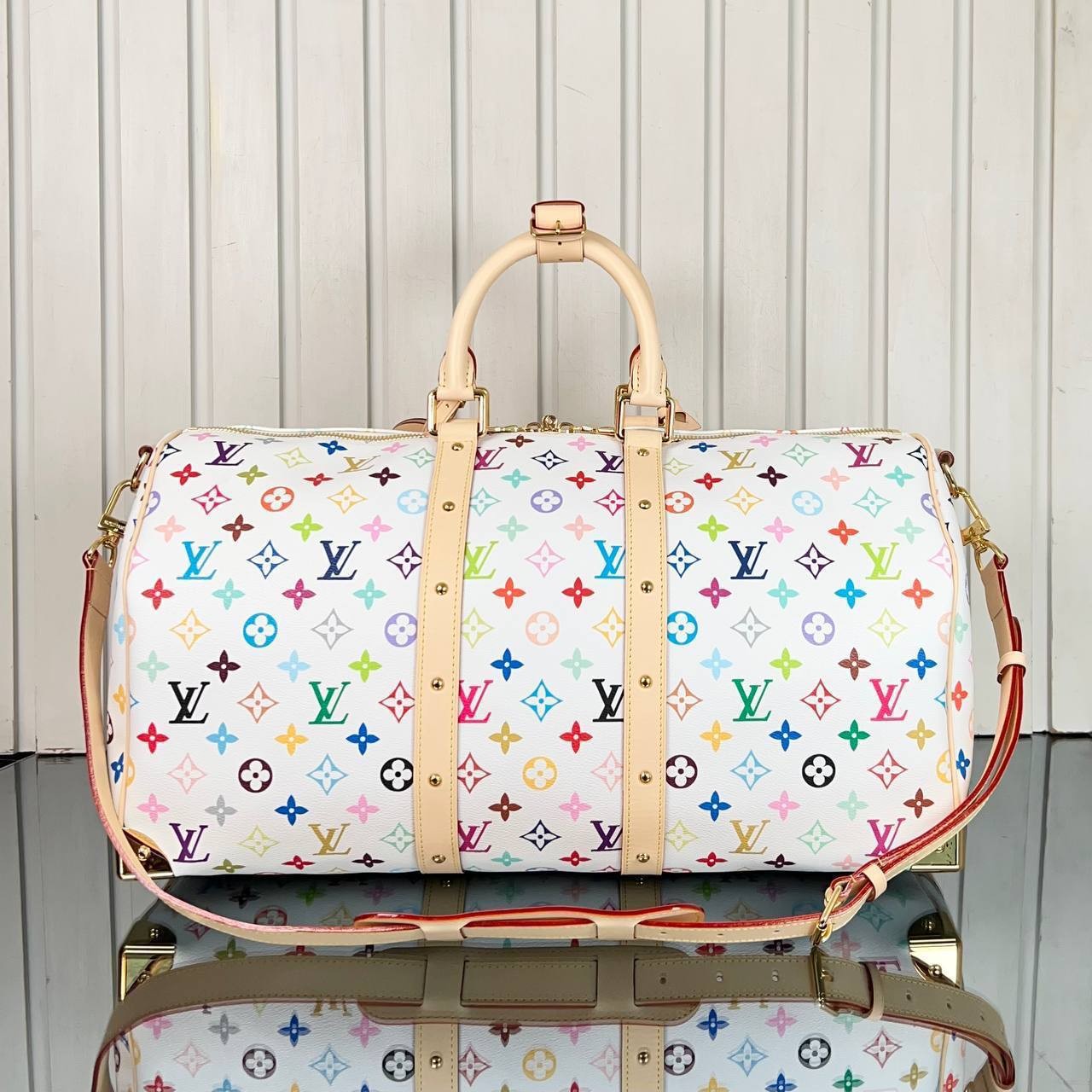 Highest Quality LV x TM Keepall Badouliere 45 