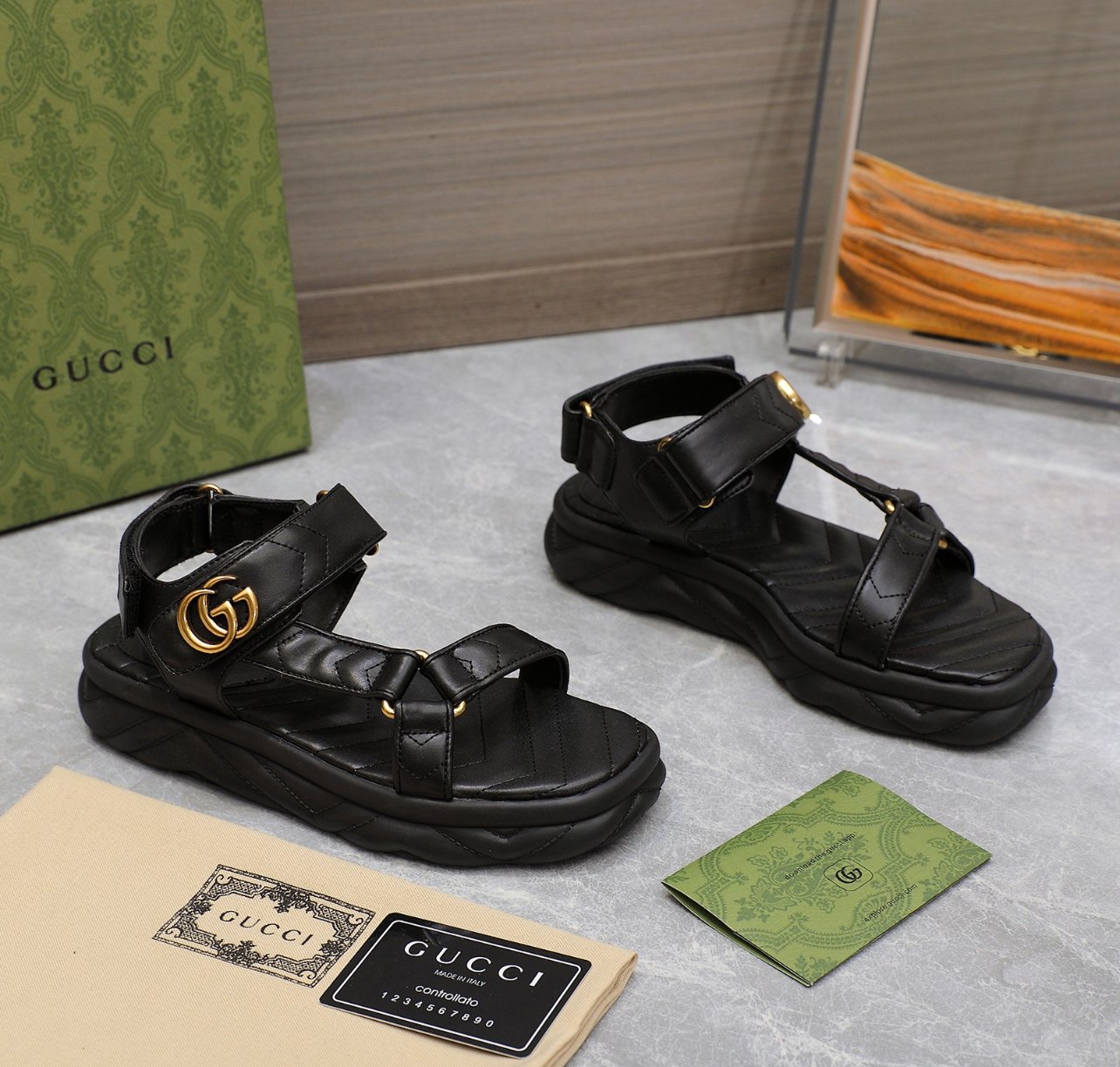 A+++ Quality Luxury Designer Leather Sandals