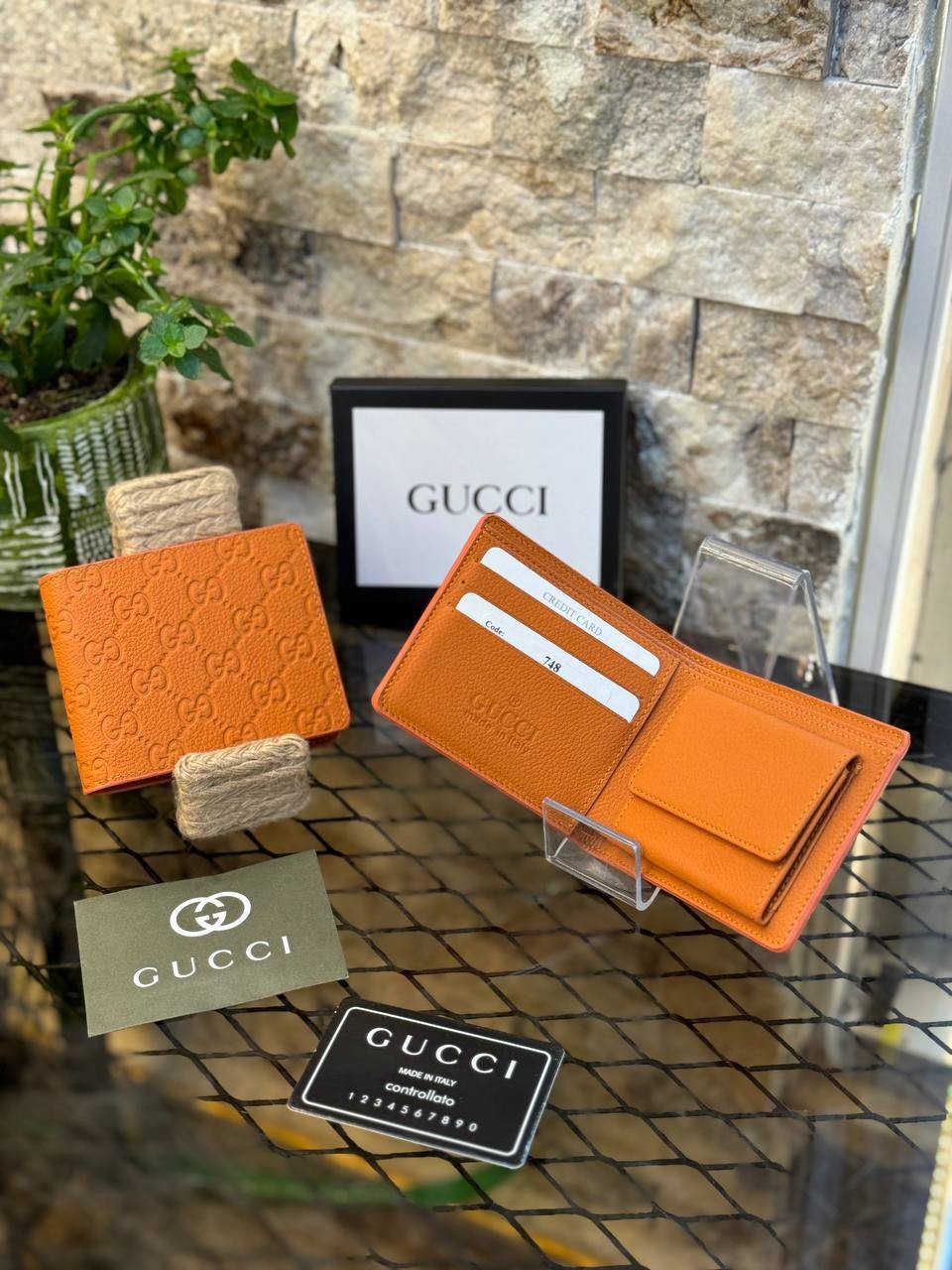 Luxury Leather Wallets, Highest Quality Fashion Wallets - Orange